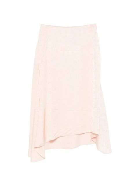 Victoria Beckham asymmetric midi skirt - Pink - zdjęcie produktu nr 1