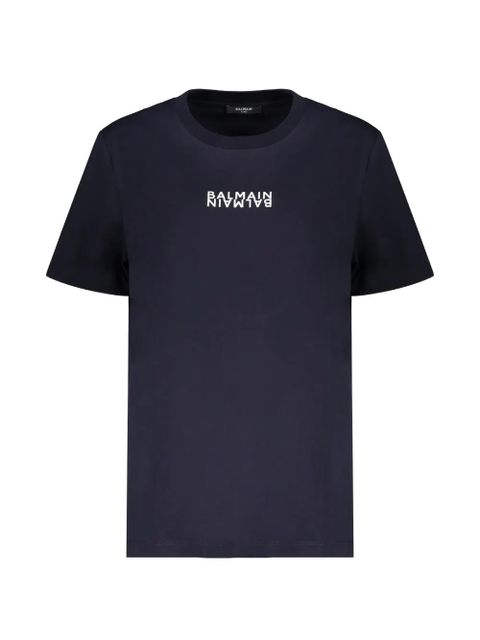 Balmain cotton T-shirt - Blue - zdjęcie produktu nr 1