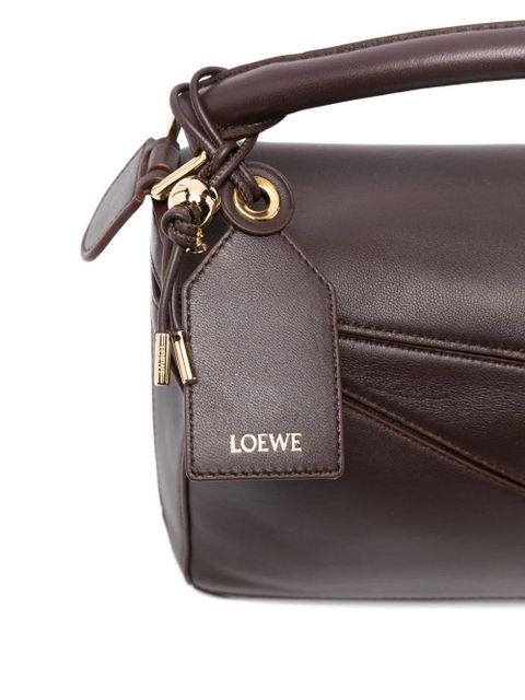LOEWE zip-fastening lambskin clutch bag - Brown