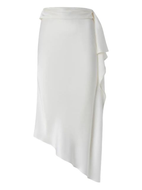 PINKO ruffled asymmetric skirt - White - zdjęcie produktu nr 1