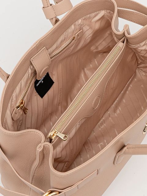 Patrizia Pepe torebka skórzana kolor pomarańczowy 8B0305 L162