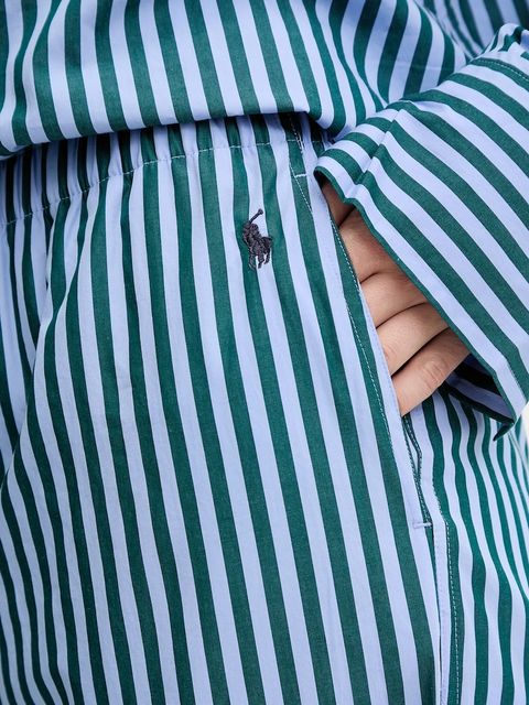 Polo Ralph Lauren piżama bawełniana kolor fioletowy bawełniana 4P8004