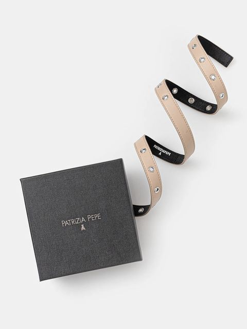 Patrizia Pepe pasek skórzany damski kolor beżowy 2W0016 L113 - zdjęcie produktu nr 2