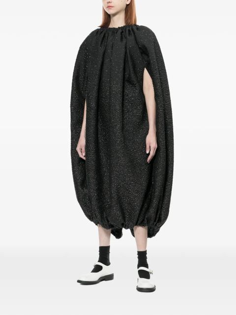 Comme Des Garçons textured coat - Black