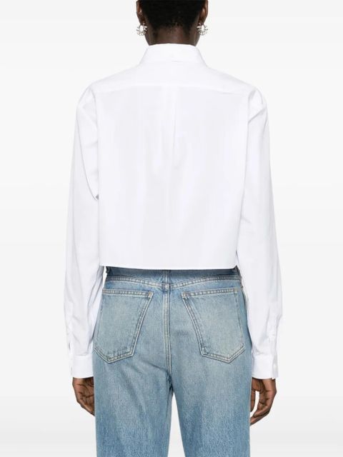 Givenchy logo-plaque shirt - White