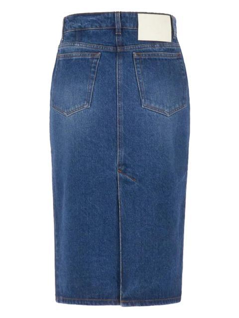 AMI Paris denim midi skirt - Blue - zdjęcie produktu nr 2