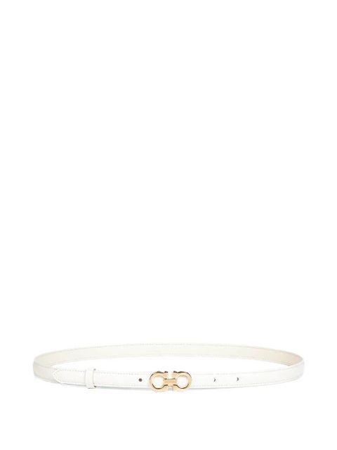 Ferragamo hammered buckle belt - White - zdjęcie produktu nr 1