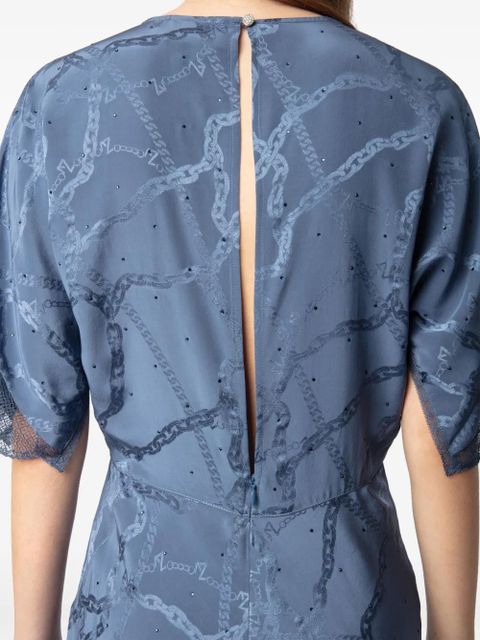 Zadig&Voltaire Rey midi dress - Blue