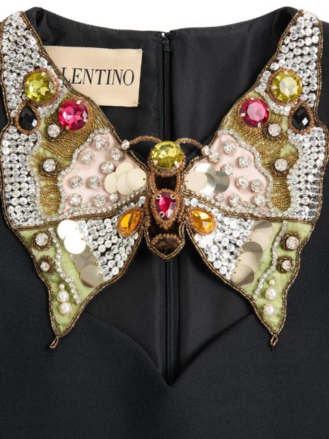 Valentino Garavani mini butterfly-detail dress - Black
