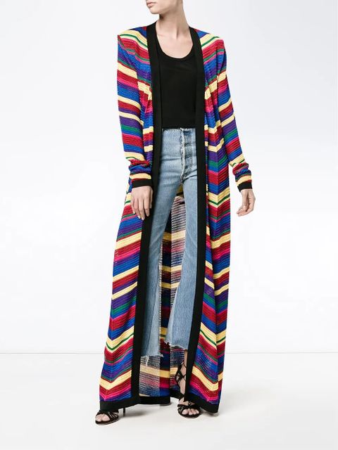 Balmain chevron long cardigan - Multicolour - zdjęcie produktu nr 2