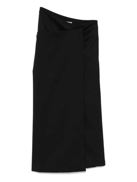 ENTIRE STUDIOS wrapa midi skirt - Black - zdjęcie produktu nr 1