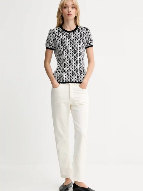 Calvin Klein t-shirt damski kolor biały LV044D313G