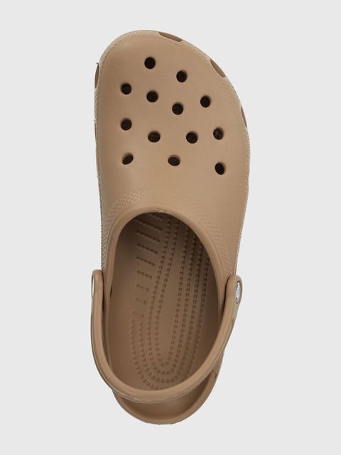 Crocs klapki Classic kolor brązowy 10001