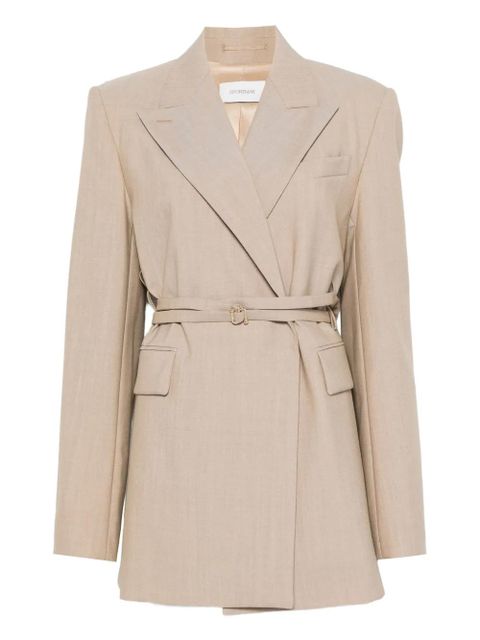 Sportmax belted blazer - Neutrals - zdjęcie produktu nr 1