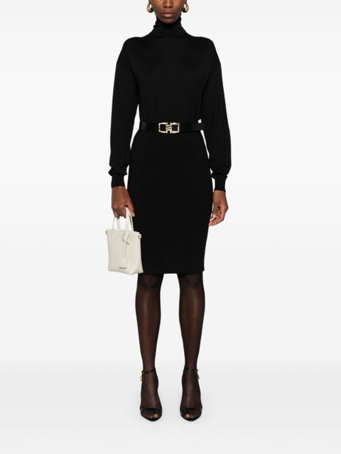 Saint Laurent high-neck wool jumper - Black