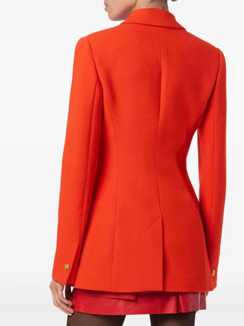 Versace crystal-embellished blazer - Red