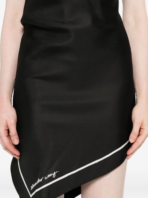 Alexander Wang one-shoulder mini dress - Black