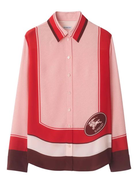 Burberry EDK stamp-box silk shirt - Pink - zdjęcie produktu nr 1