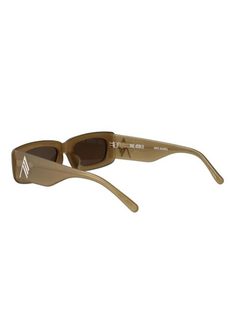 The Attico rectangle-frame sunglasses - Green