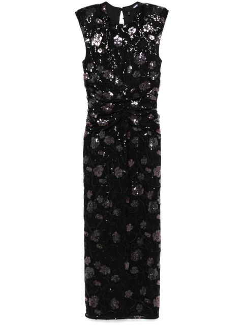 ROTATE BIRGER CHRISTENSEN lace midi dress - Black