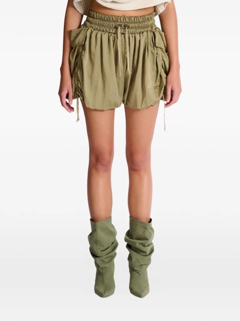 Balmain drawstring-fastening cargo shorts - Green