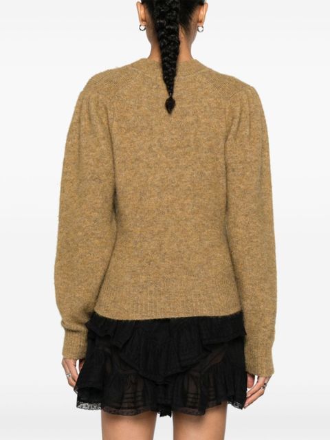 MARANT ÉTOILE Onnie brushed-effect jumper - Yellow
