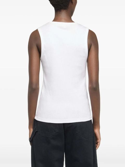 JW Anderson Anchor-embroidered top - White
