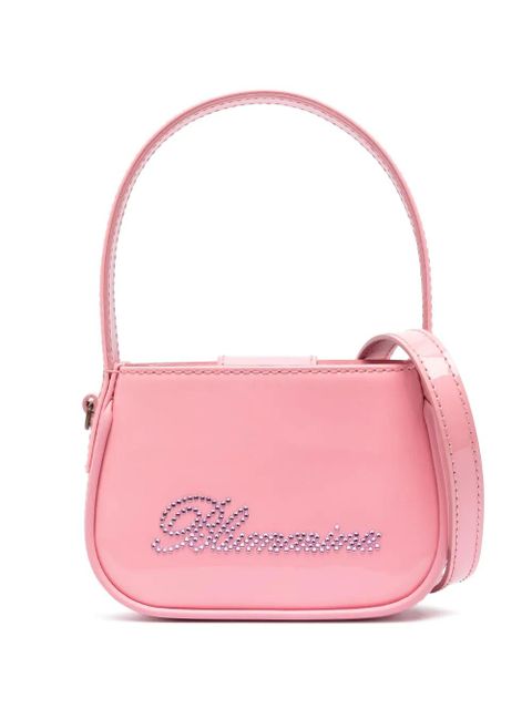 Blumarine crystal-embellished logo tote bag - Pink - zdjęcie produktu nr 1