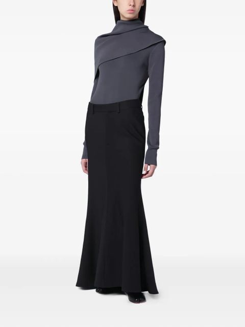 ENTIRE STUDIOS scarf-detail turtleneck top - Grey - zdjęcie produktu nr 2