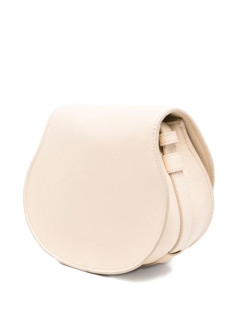 Chloé Marcie horseshoe-detail shoulder bag - Neutrals