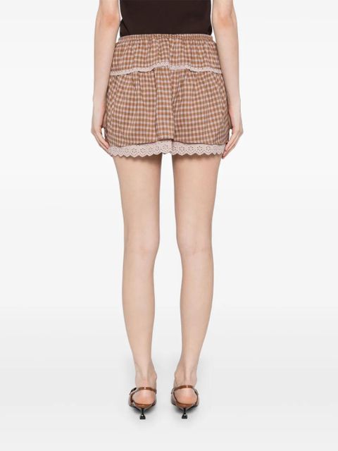 Reformation Tavia skirt - Brown