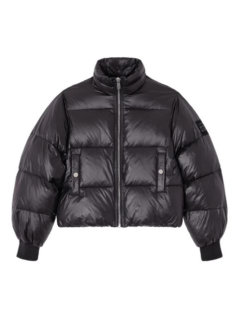GANNI zipped puffer jacket - Black - zdjęcie produktu nr 1