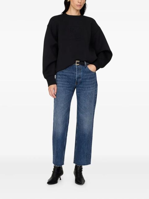 ANINE BING Alto monogram sweatshirt - Black - zdjęcie produktu nr 2