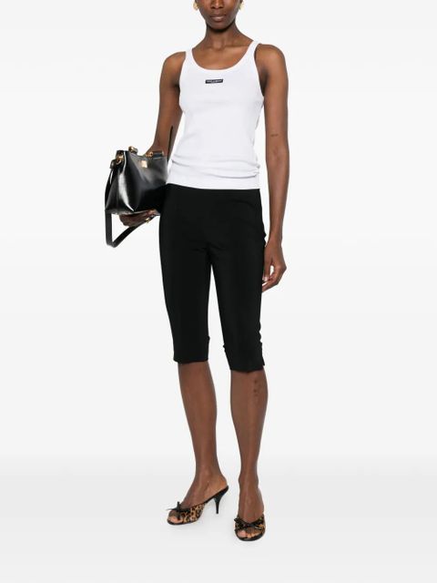 Dolce & Gabbana ribbed logo-label tank top - White - zdjęcie produktu nr 2