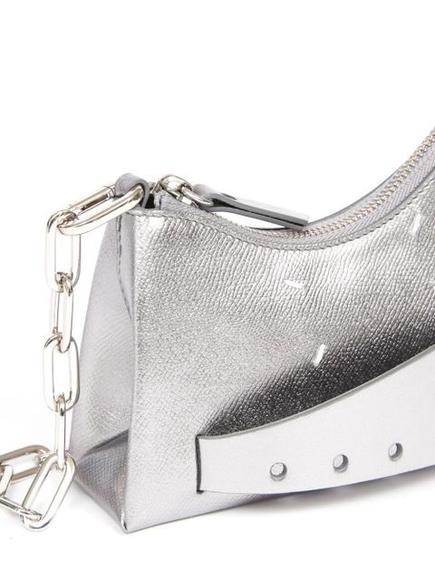 Maison Margiela Snatched Hobo leather bag - Silver