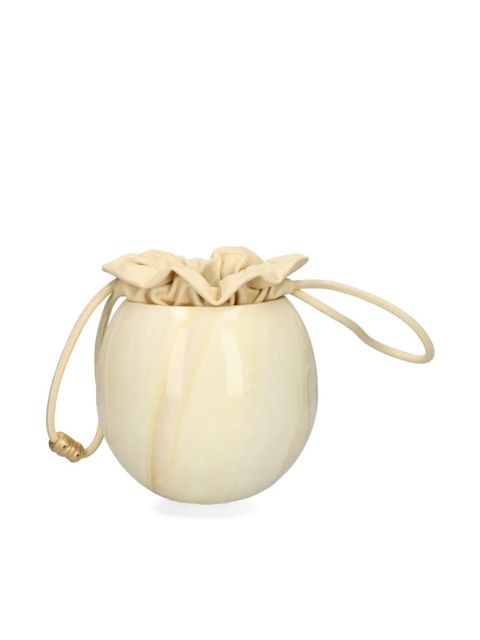 Cult Gaia Mona marble-sphere bucket bag - Neutrals