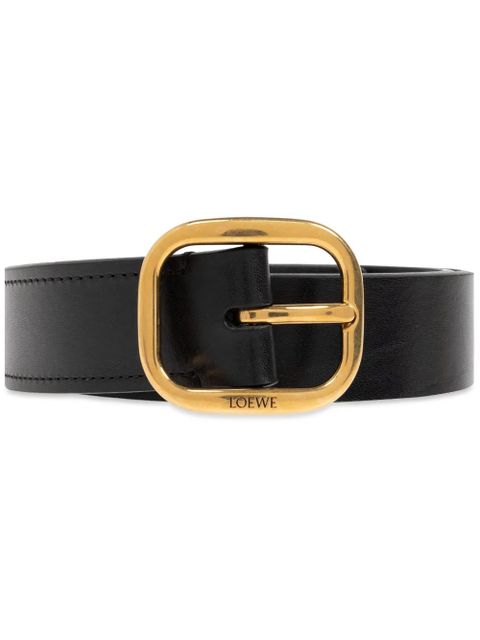 LOEWE logo-engraved belt - Black - zdjęcie produktu nr 1
