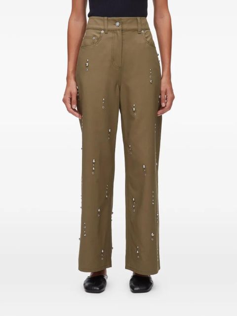 3.1 Phillip Lim studded trousers - Green