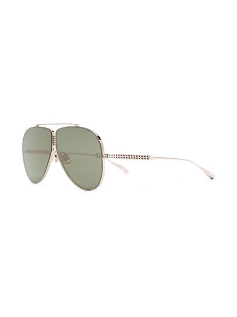 VALENTINO GARAVANI EYEWEAR Rockstud pilot-frame sunglasses - Gold