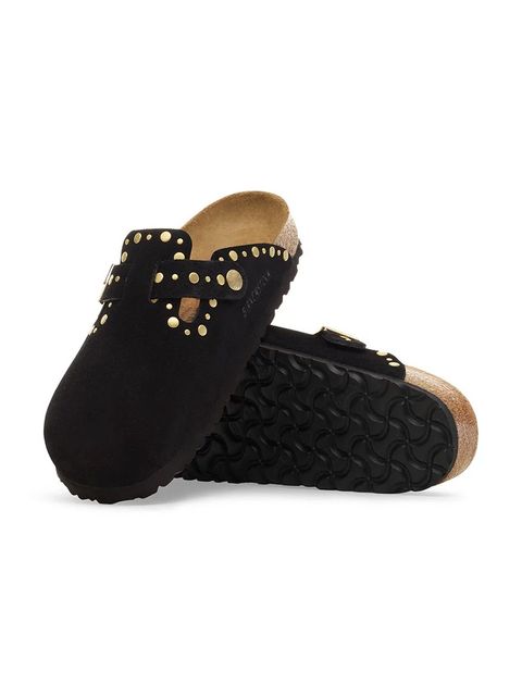 Birkenstock klapki zamszowe Boston Rivet