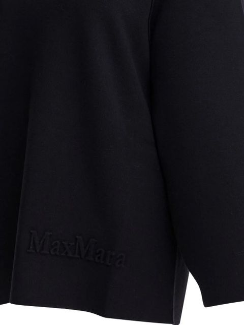 Max Mara logo-embossed jumper - Blue