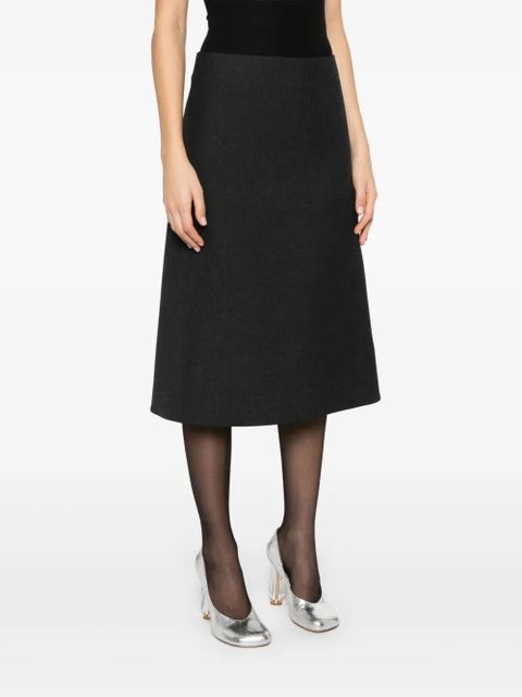Jil Sander A-line midi skirt - Grey