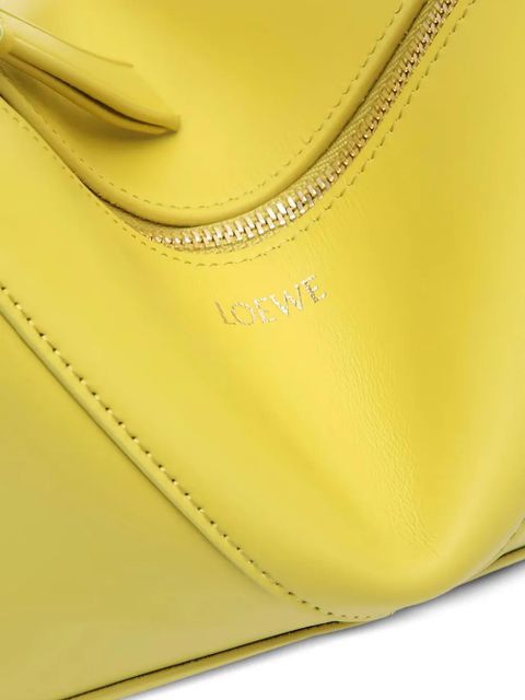 LOEWE Puzzle Fold geometric-zip shoulder bag - Yellow