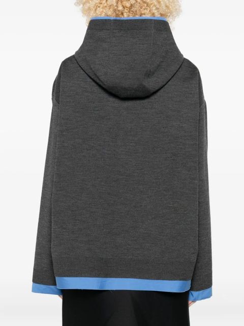 Miu Miu zip-up hoodie - Grey