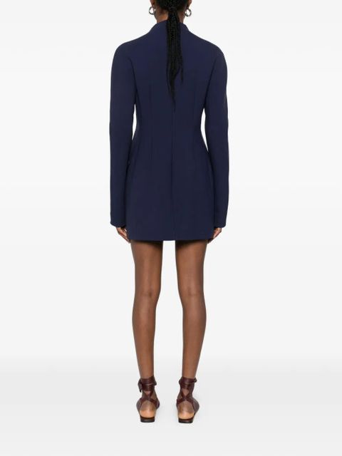 Sportmax SPXTEFRITE pockets high-neck mini dress - Blue