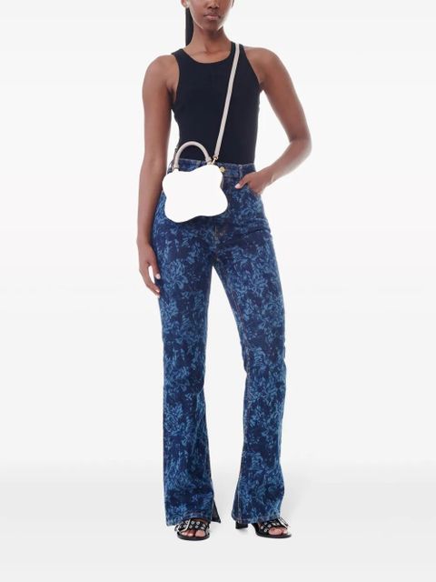 GANNI floral-print flared jeans - Blue - zdjęcie produktu nr 2