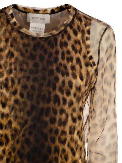 Sportmax Zebu animal-print top - Neutrals