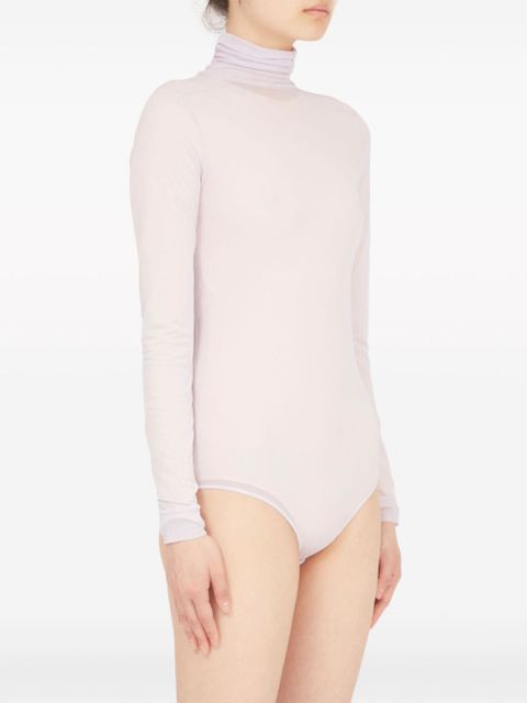 Maison Margiela four-stitch sheer bodysuit - Purple