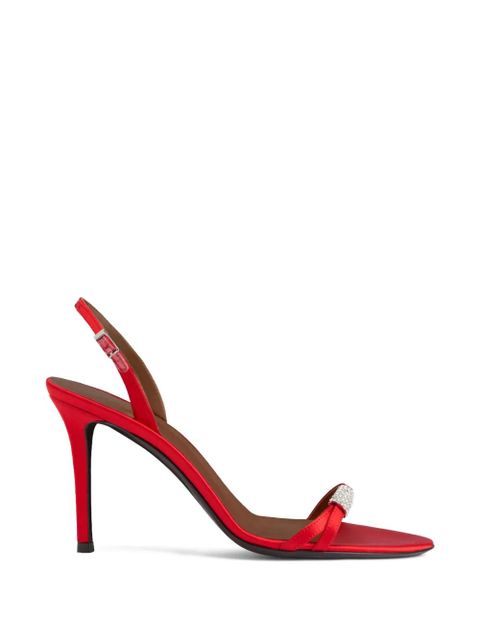 Giuseppe Zanotti Lena rhinestone stiletto sandals - Red - zdjęcie produktu nr 1