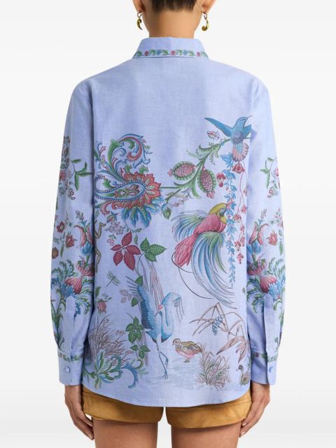 ETRO floral-print shirt - Blue